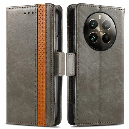 CASENEO 002 Series For Realme 12 Pro 5G / 12 Pro+ 5G Case Splicing Leather Wallet Phone Cover