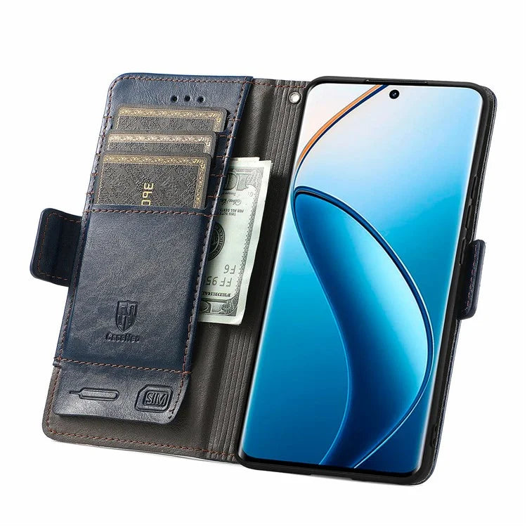 CASENEO 002 Series For Realme 12 Pro 5G / 12 Pro+ 5G Case Splicing Leather Wallet Phone Cover