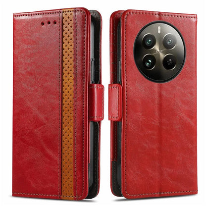 CASENEO 002 Series For Realme 12 Pro 5G / 12 Pro+ 5G Case Splicing Leather Wallet Phone Cover