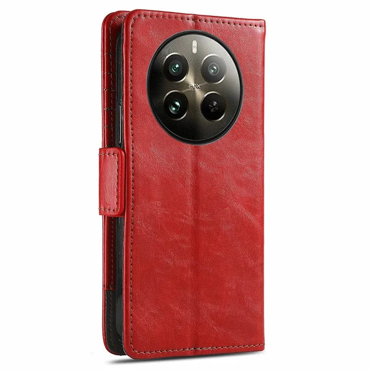 CASENEO 002 Series For Realme 12 Pro 5G / 12 Pro+ 5G Case Splicing Leather Wallet Phone Cover