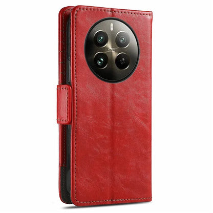 CASENEO 002 Series For Realme 12 Pro 5G / 12 Pro+ 5G Case Splicing Leather Wallet Phone Cover