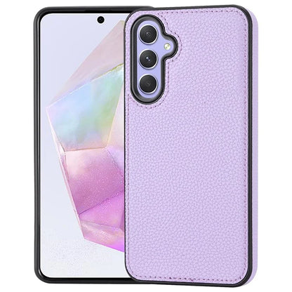 For Samsung Galaxy A35 5G Lychee Texture Phone Case Leather+TPU Anti-drop Cover