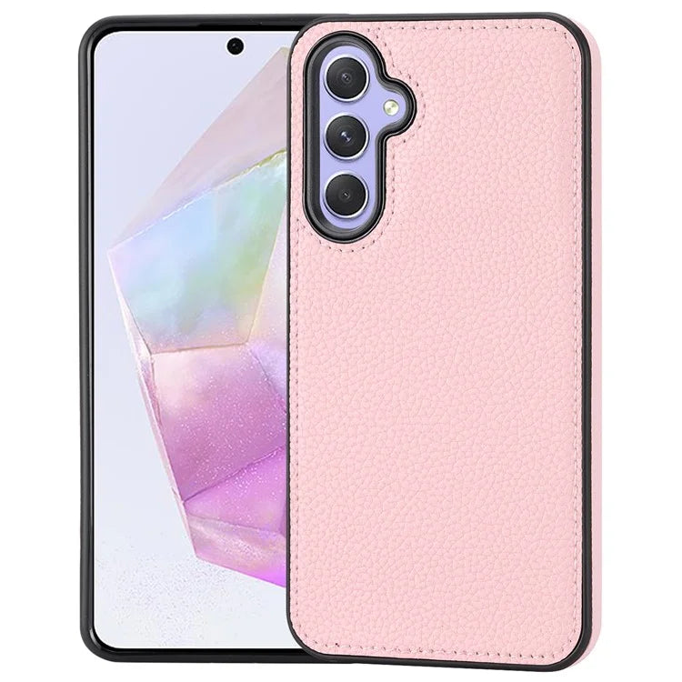 For Samsung Galaxy A35 5G Lychee Texture Phone Case Leather+TPU Anti-drop Cover