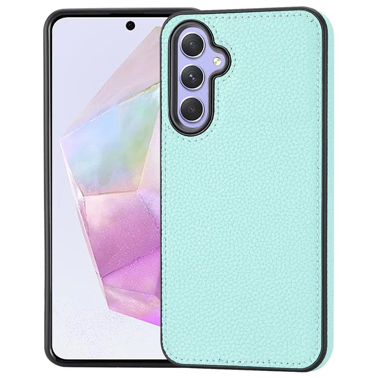 For Samsung Galaxy A35 5G Lychee Texture Phone Case Leather+TPU Anti-drop Cover