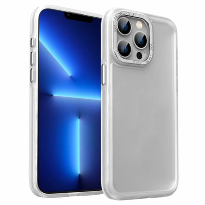 For iPhone 13 Pro 6.1 inch Cell Phone Case TPU+Acrylic Matte Cover