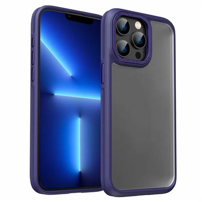 For iPhone 13 Pro 6.1 inch Cell Phone Case TPU+Acrylic Matte Cover
