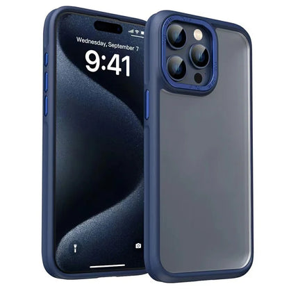 For iPhone 14 Pro Max Case Frosted TPU+Acrylic Phone Back Shell