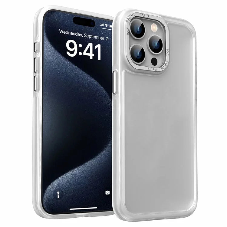 For iPhone 14 Pro Max Case Frosted TPU+Acrylic Phone Back Shell