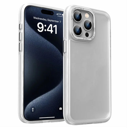 For iPhone 14 Pro Max Case Frosted TPU+Acrylic Phone Back Shell