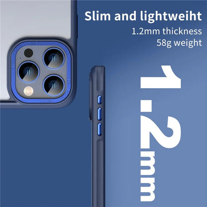 For iPhone 14 Pro Max Case Frosted TPU+Acrylic Phone Back Shell