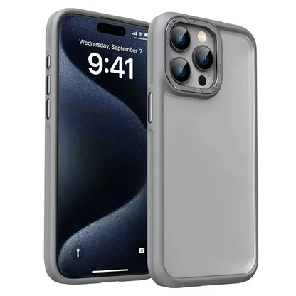 For iPhone 14 Pro Max Case Frosted TPU+Acrylic Phone Back Shell