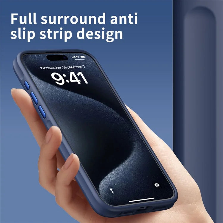 For iPhone 14 Pro Max Case Frosted TPU+Acrylic Phone Back Shell