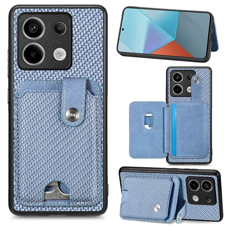 C1-06 For Xiaomi Redmi Note 13 Pro 5G / Poco X6 5G Case Leather+TPU+PC Phone Cover with Card Knife Tool