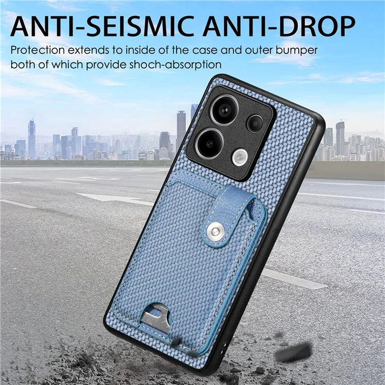C1-06 For Xiaomi Redmi Note 13 Pro 5G / Poco X6 5G Case Leather+TPU+PC Phone Cover with Card Knife Tool