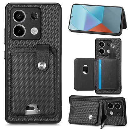 C1-06 For Xiaomi Redmi Note 13 Pro 5G / Poco X6 5G Case Leather+TPU+PC Phone Cover with Card Knife Tool