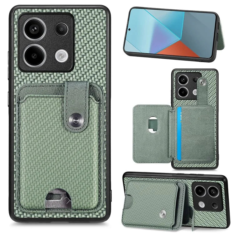 C1-06 For Xiaomi Redmi Note 13 Pro 5G / Poco X6 5G Case Leather+TPU+PC Phone Cover with Card Knife Tool