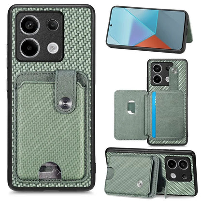 C1-06 For Xiaomi Redmi Note 13 Pro 5G / Poco X6 5G Case Leather+TPU+PC Phone Cover with Card Knife Tool
