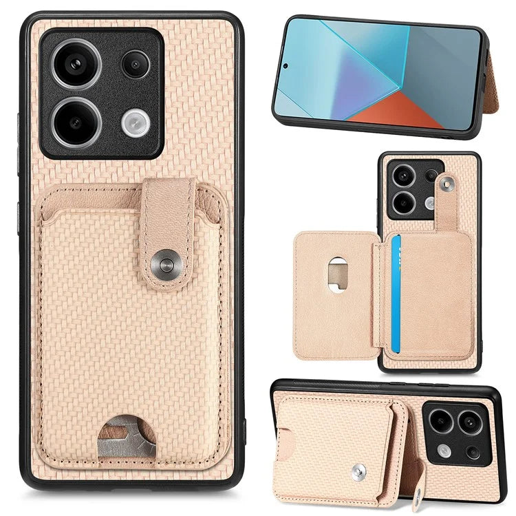 C1-06 For Xiaomi Redmi Note 13 Pro 5G / Poco X6 5G Case Leather+TPU+PC Phone Cover with Card Knife Tool