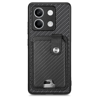 C1-06 For Xiaomi Redmi Note 13 4G Case Leather Coated Anti-drop Phone Cover with Card Knife Tool