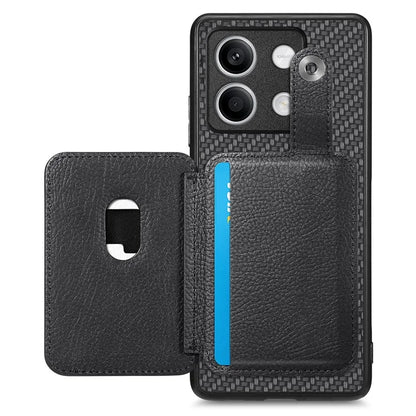 C1-06 For Xiaomi Redmi Note 13 5G Phone Case Carbon Fiber Texture Protection Cover with Card Knife Tool