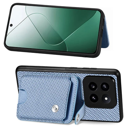C1-06 For Xiaomi 14 Pro Case Kickstand Card Holder Phone Back Cover with Card Knife Tool