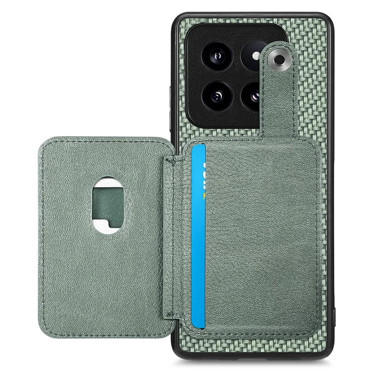 C1-06 For Xiaomi 14 Pro Case Kickstand Card Holder Phone Back Cover with Card Knife Tool
