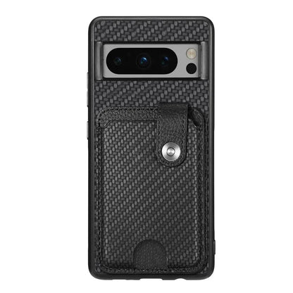 C1-06 For Google Pixel 8 Pro Case Leather+TPU+PC Card Holder Phone Cover with Card Knife Tool