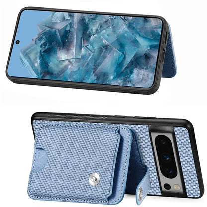 C1-06 For Google Pixel 8 Pro Case Leather+TPU+PC Card Holder Phone Cover with Card Knife Tool