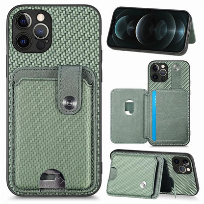 C1-06 For iPhone 12 Pro Max 6.7 inch Cover Leather+TPU+PC Card Holder Phone Case with Card Knife Tool
