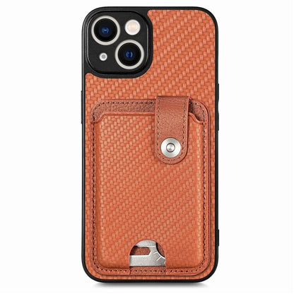 C1-06 For iPhone 13 6.1 inch Case Leather+TPU+PC Kickstand Phone Cover with Card Knife Tool
