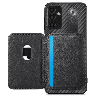 C1-06 For Samsung Galaxy A13 5G / A04s 4G (164.7 x 76.7 x 9.1 mm) Carbon Fiber Texture Phone Case with Card Knife Tool