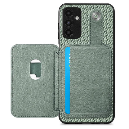 C1-06 For Samsung Galaxy A13 5G / A04s 4G (164.7 x 76.7 x 9.1 mm) Carbon Fiber Texture Phone Case with Card Knife Tool