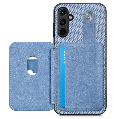 C1-06 For Samsung Galaxy A15 4G / 5G Case Leather Coated PC+TPU Phone Cover with Card Holder