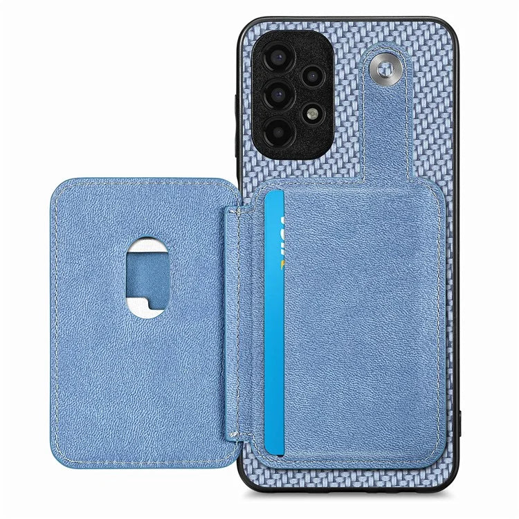 C1-06 For Samsung Galaxy A53 5G Case PU Leather Card Holder Back Cover with Card Knife