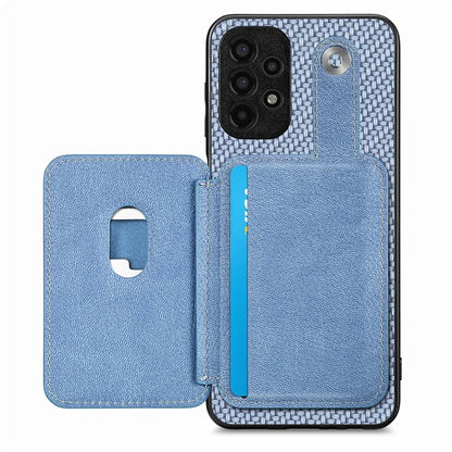 C1-06 For Samsung Galaxy A53 5G Case PU Leather Card Holder Back Cover with Card Knife