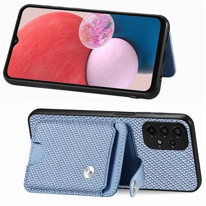 C1-06 For Samsung Galaxy A53 5G Case PU Leather Card Holder Back Cover with Card Knife