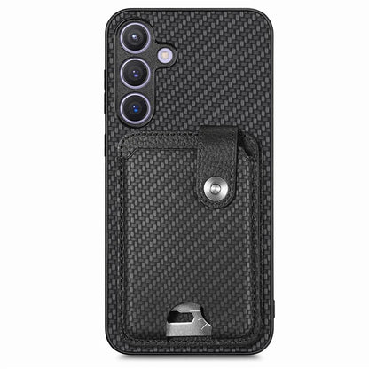 C1-06 For Samsung Galaxy S24 Case Card Slots Kickstand Phone Cover with Card Knife Tool