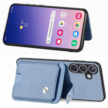 C1-06 For Samsung Galaxy S24 Case Card Slots Kickstand Phone Cover with Card Knife Tool