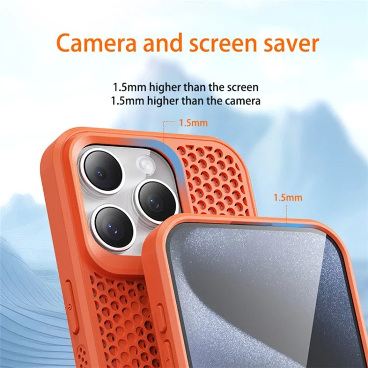 For iPhone 12 / 12 Pro Case Heat Dissipation PC+TPU Phone Cover Mobile Accessories Wholesale
