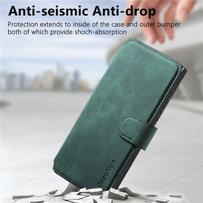 CASENEO MW-03 For Samsung Galaxy S24 Ultra Case Retro Leather Coated TPU Phone Cover 2 in 1 Detachable