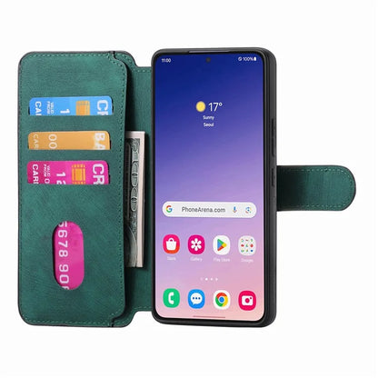 CASENEO MW-03 For Samsung Galaxy S24 Wallet Case Leather+TPU Magnetic Detachable Phone Cover
