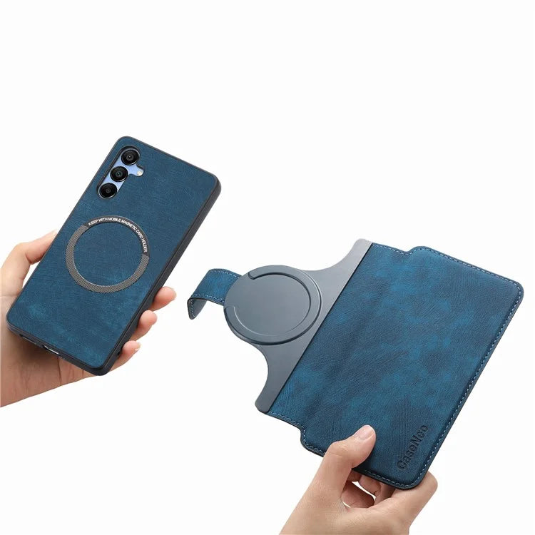 CASENEO MW-03 For Samsung Galaxy A25 5G (Global) (161.0 x 76.5 x 8.3mm) Case Detachable Magnetic Leather Cell Phone Back Cover