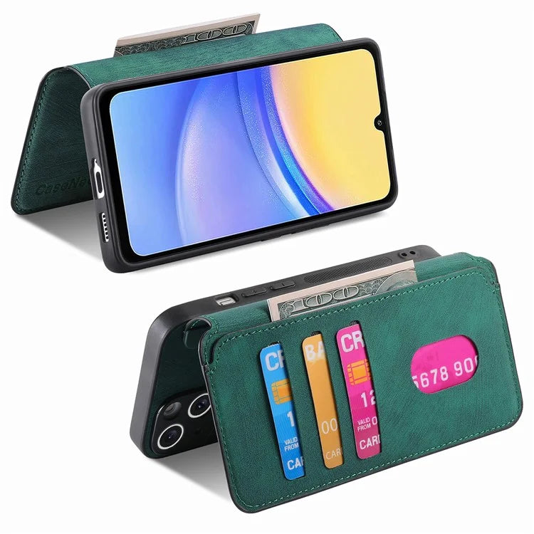 CASENEO MW-03 For Samsung Galaxy A25 5G (Global) (161.0 x 76.5 x 8.3mm) Case Detachable Magnetic Leather Cell Phone Back Cover