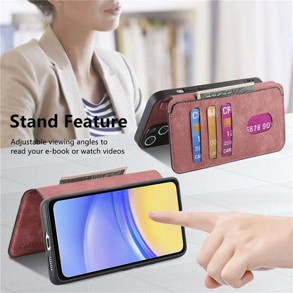 CASENEO MW-03 For Samsung Galaxy A25 5G (Global) (161.0 x 76.5 x 8.3mm) Case Detachable Magnetic Leather Cell Phone Back Cover