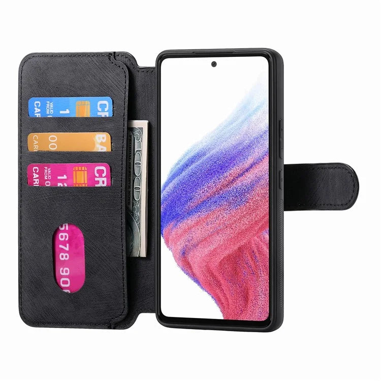 CASENEO MW-03 For Samsung Galaxy A53 5G Case Retro Leather Detachable Magnetic Wallet Back Cover