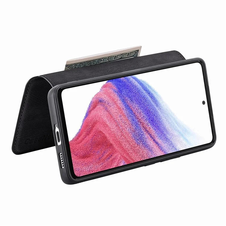 CASENEO MW-03 For Samsung Galaxy A53 5G Case Retro Leather Detachable Magnetic Wallet Back Cover