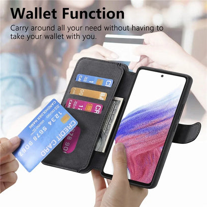 CASENEO MW-03 For Samsung Galaxy A53 5G Case Retro Leather Detachable Magnetic Wallet Back Cover
