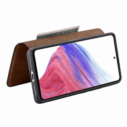 CASENEO MW-03 For Samsung Galaxy A53 5G Case Retro Leather Detachable Magnetic Wallet Back Cover