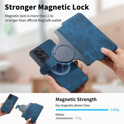 CASENEO MW-03 For Samsung Galaxy A53 5G Case Retro Leather Detachable Magnetic Wallet Back Cover