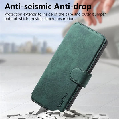CASENEO MW-03 For Samsung Galaxy A53 5G Case Retro Leather Detachable Magnetic Wallet Back Cover